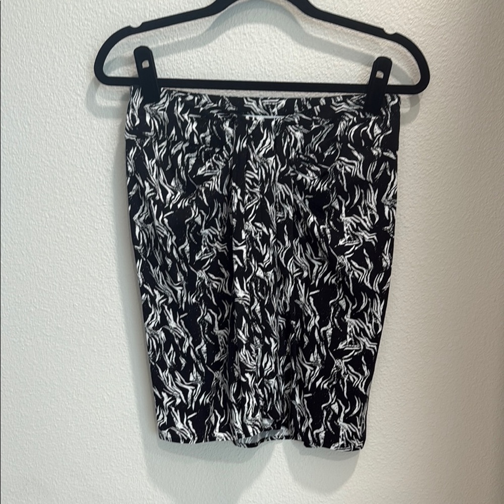 IRO Black and White Patterned Skirt